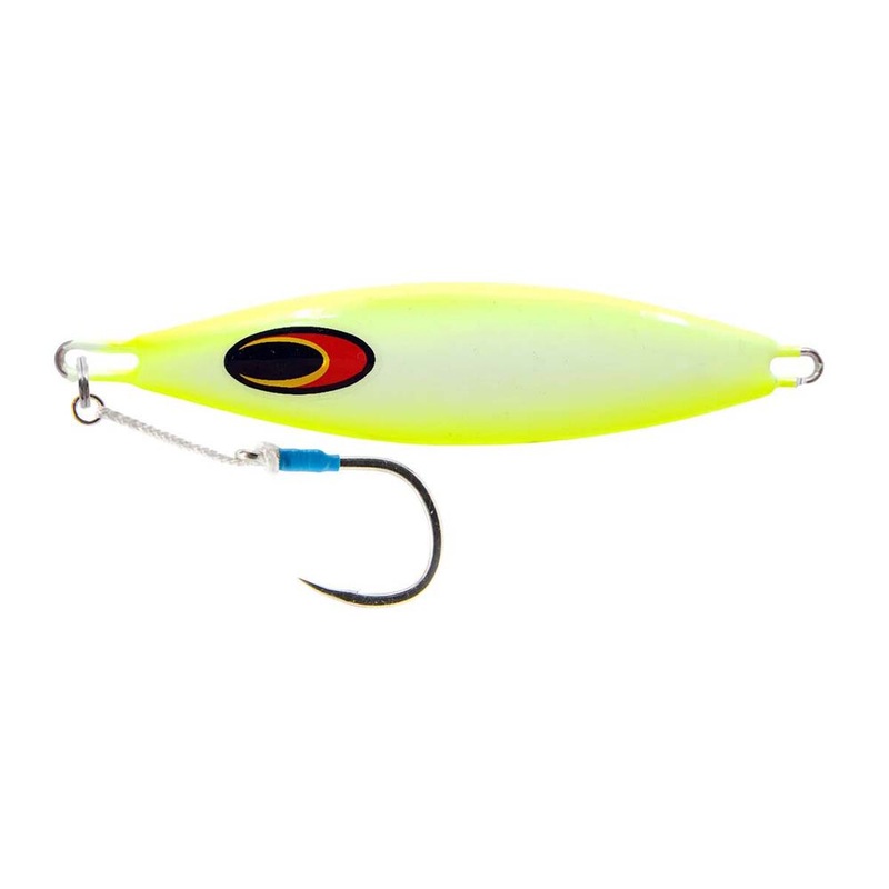 Nomad The Buffalo Metal Jig Lure 40g Chartreuse White Glow