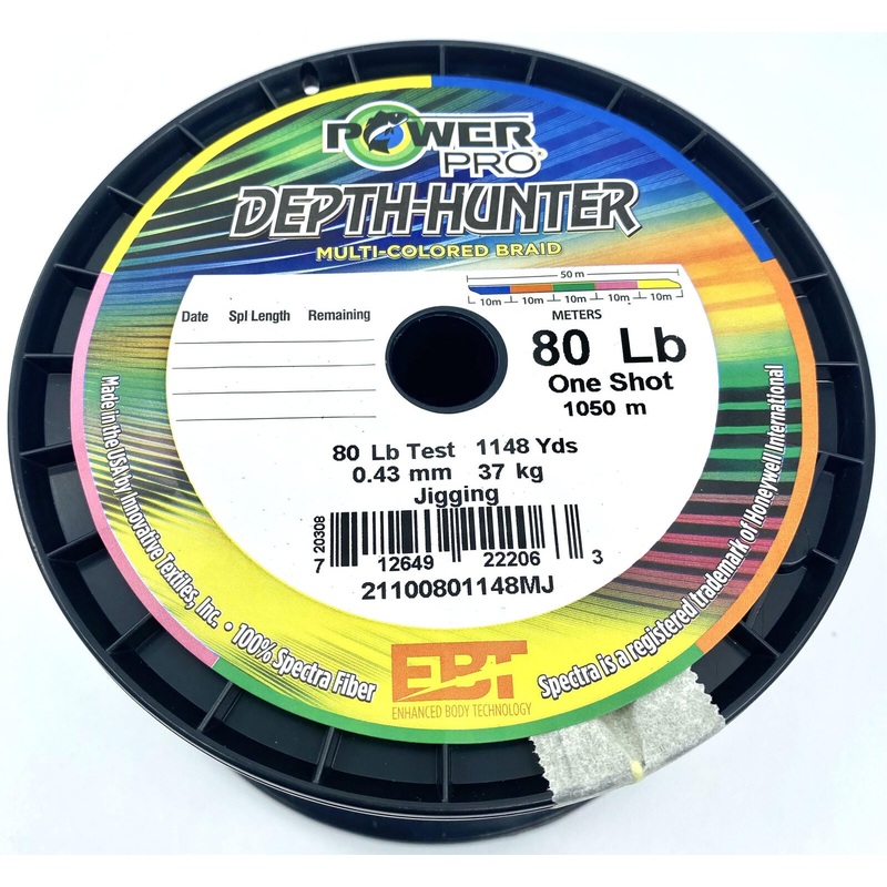 Power Pro Depthhunter One Shot 80lb 1148YDS 80lb Multi