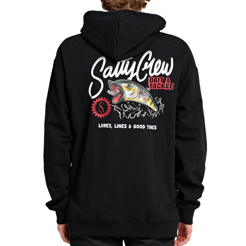 Salty Crew Cast Off Hoodie Small Black