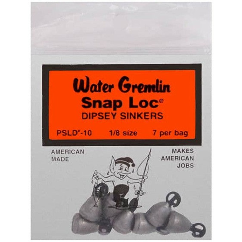 Water Gremlin Snap Loc Dipsey Swivel Lead Sinker