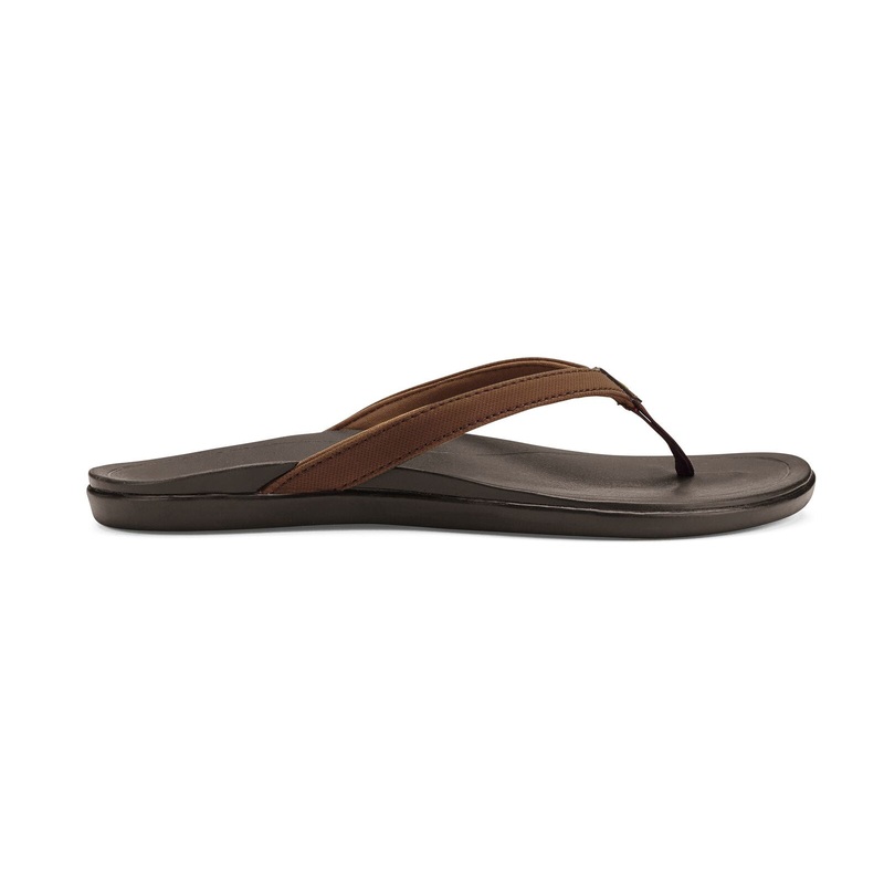 OluKai Womens Ho’opio Sandals GUAVA/GREY 5