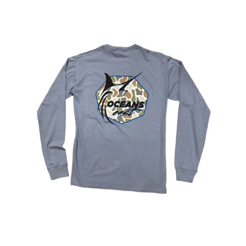 Oceans East Pluff Mud Badge Longsleeve SALTWATER SMALL