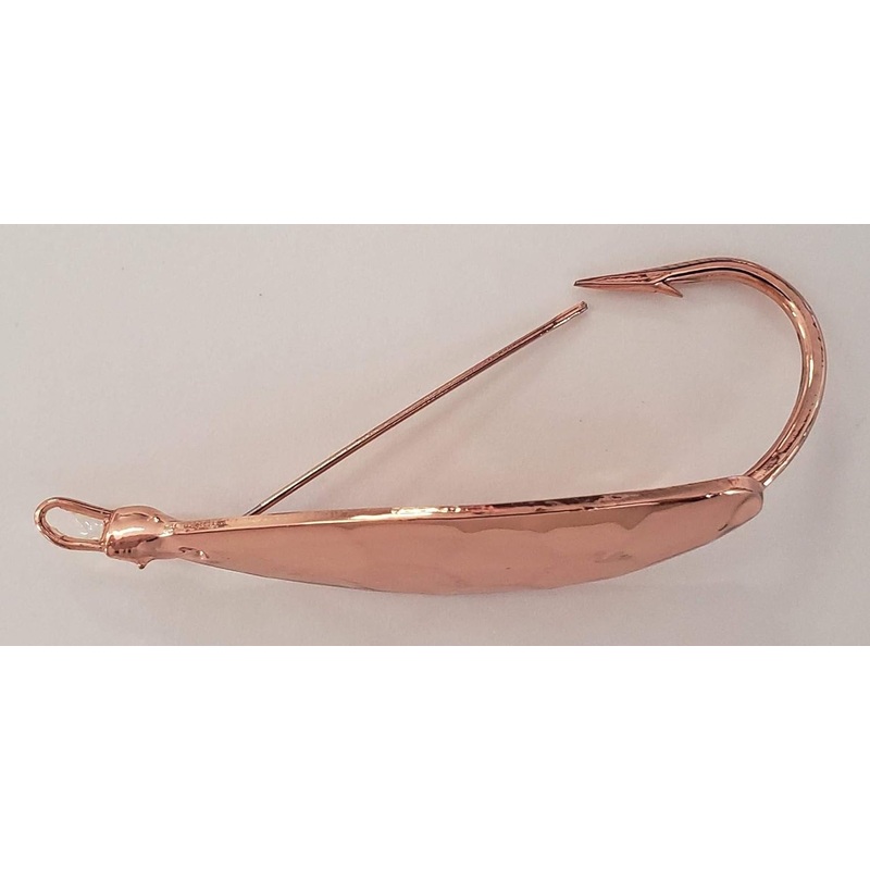 Precision Tackle The Hex Weedless Spoon 1/8oz Copper
