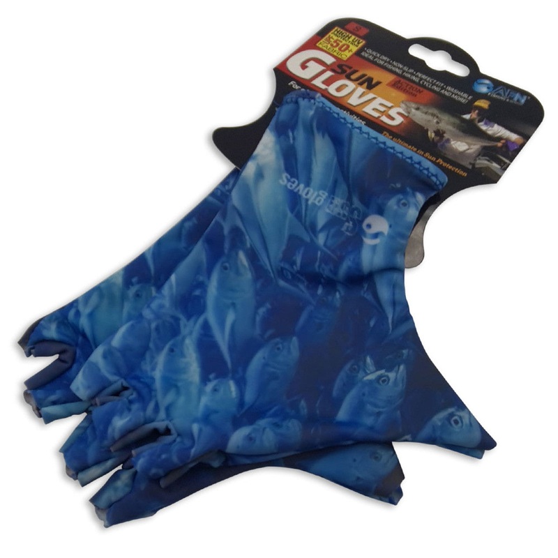 AFN Kids Sun Protection Gloves Blue Small