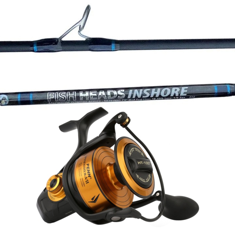 Fish Heads 7′ Inshore Rod & Spinfisher VII Reel Combo SSVII2500 07’00” 1/4-1oz