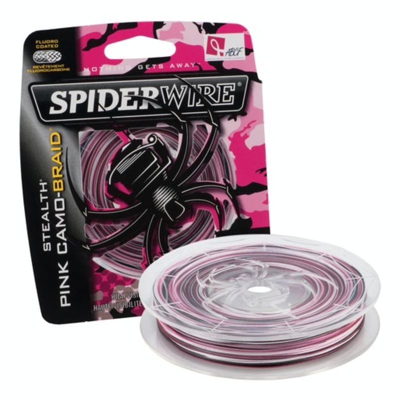 Spiderwire Stealth Braid Pink Camo – Mega Clearance 30lb 200yd