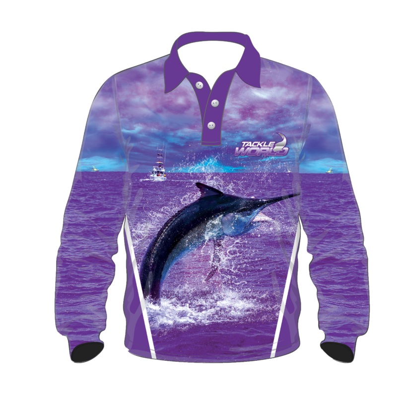 Tackleworld Ladies/Girls Marlin Longsleeve Sun Shirts 10 Marlin