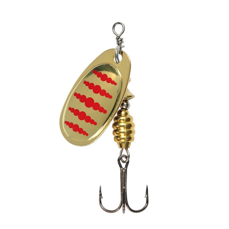 TT Lures Spintrix Spinner Lure 2 Gold Red Dots