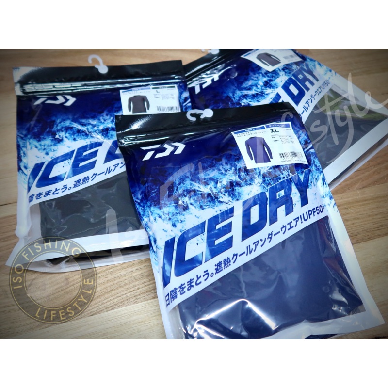 Daiwa Ice Dry Crew Neck Undershirt DU-6021S M Black