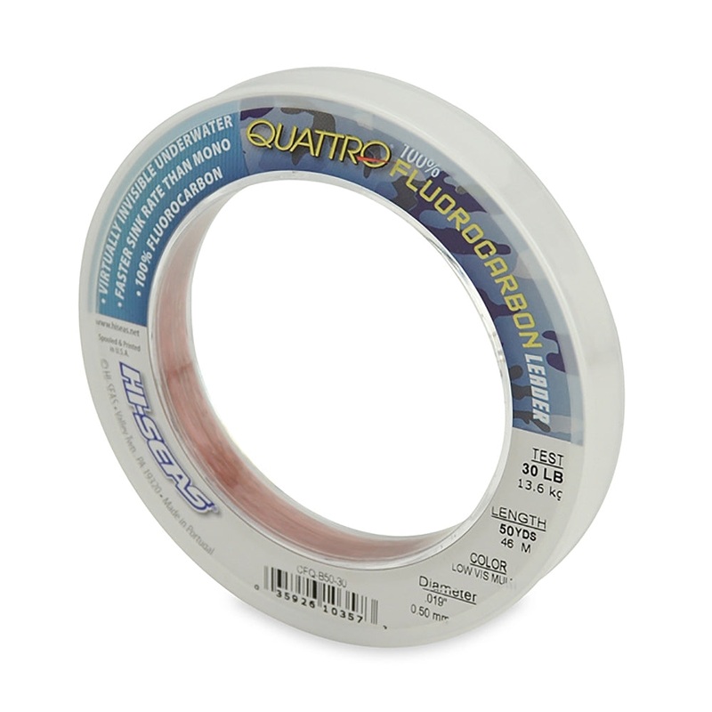 Hi-Seas Quattro Fluoro Leader 100 Yards 150#