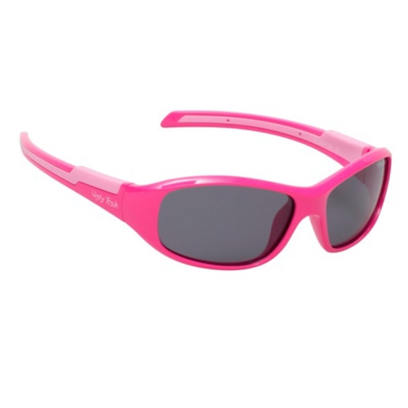 Ugly Fish Kids Polarised Unbreakable Sunglasses PK366 Pink Frame – Smoke Lens