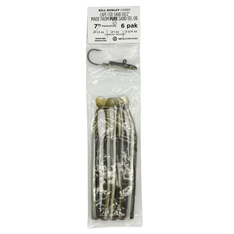 Bill Hurley 7″ 1.3oz Unrigged 6pk Paddletail Olive