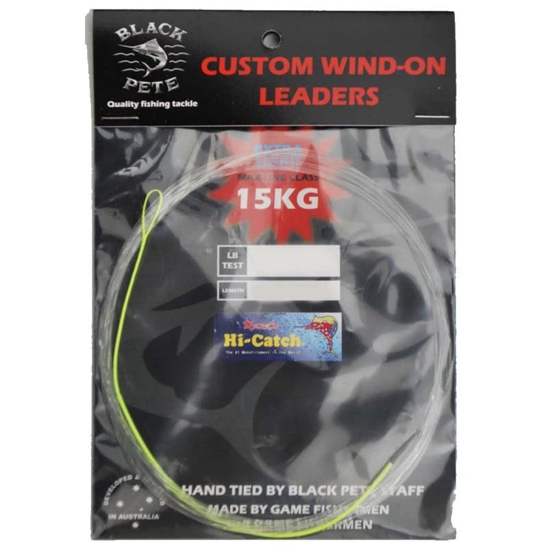 Black Pete Custom Wind-On Leader 250lb