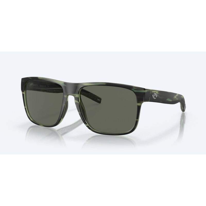 Costa Del Mar Spearo XL Polarized Sunglasses (580G – Glass Lenses) Matte Reef – Gray Mirror 580G