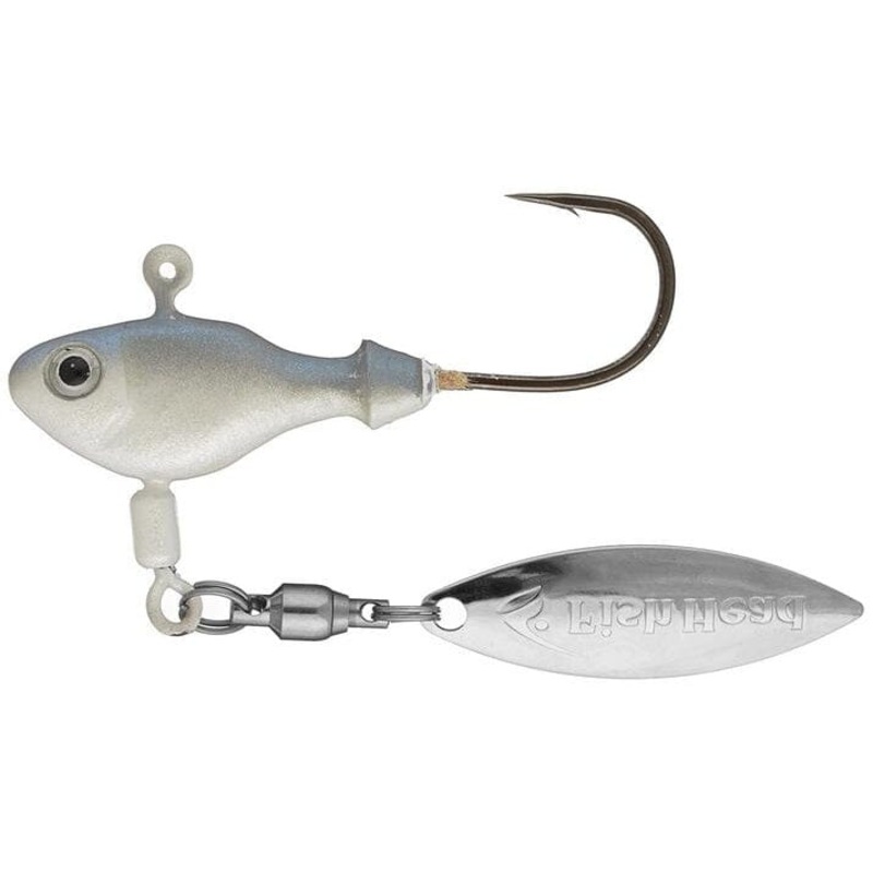 Fish Head Finesse Spin Albino 1/4 oz 2/0