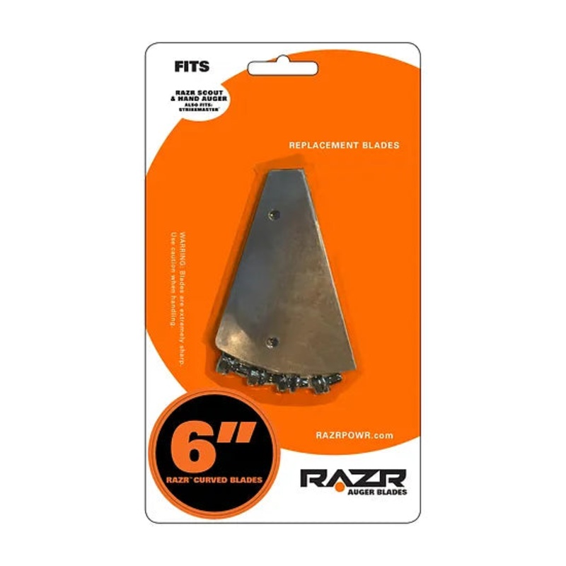 RAZR Ice Auger Blades 6″ Pro Curved