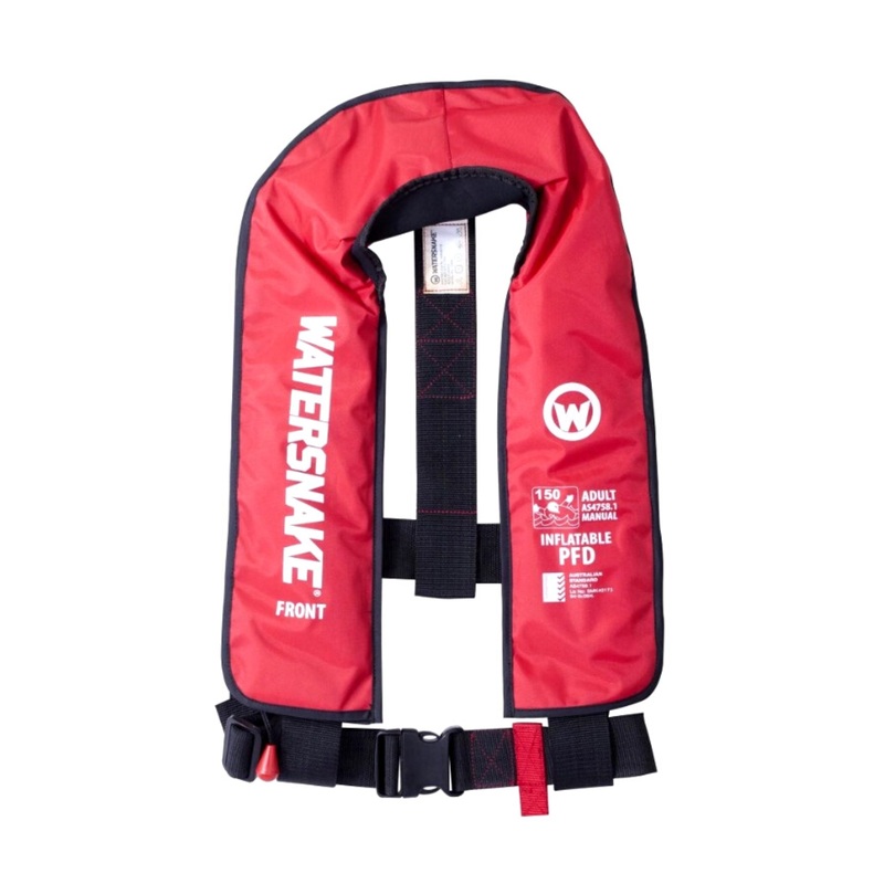 Watersnake Inflatable Pfd Level 150 Red Manual RED