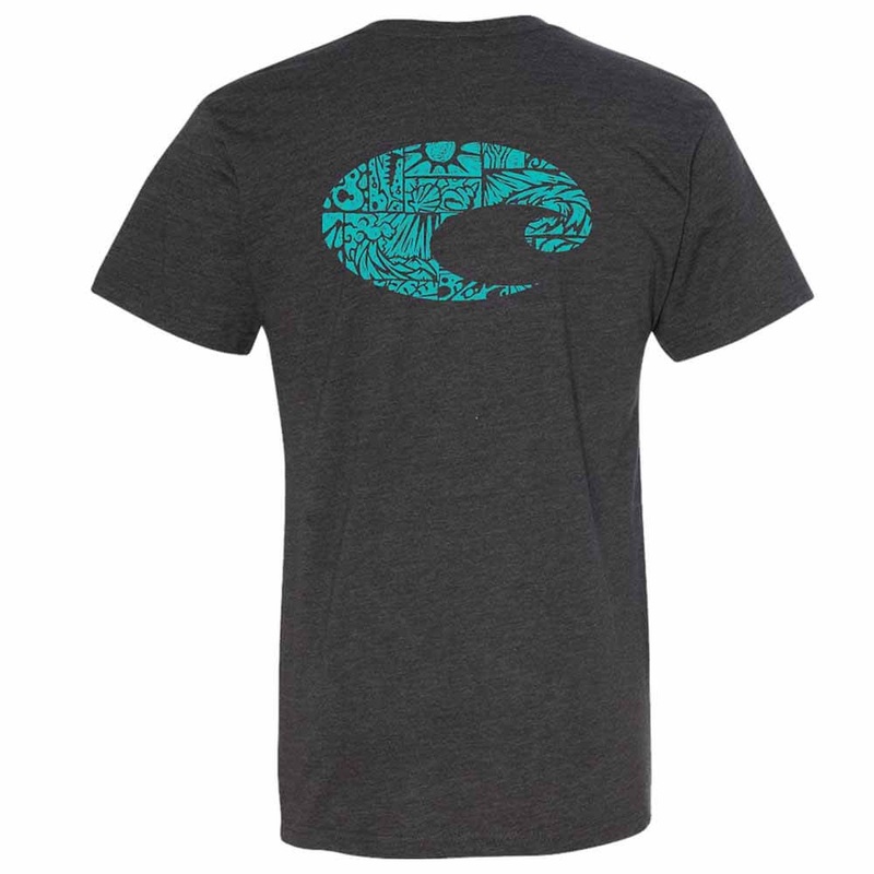 Costa Dark Heather Tiki C T-Shirt MEDIUM