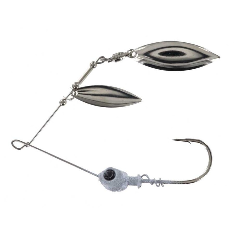 Hudson Skirtless Spinnerbait Pearl 3/8oz