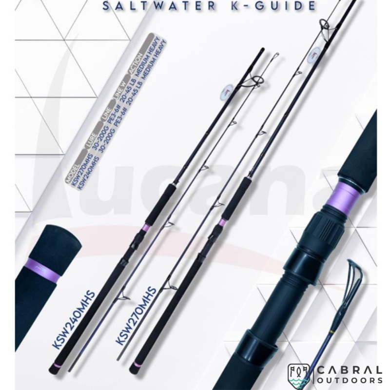 Lucana Komodo Saltwater 8ft-9ft Spinning Rod 8ft