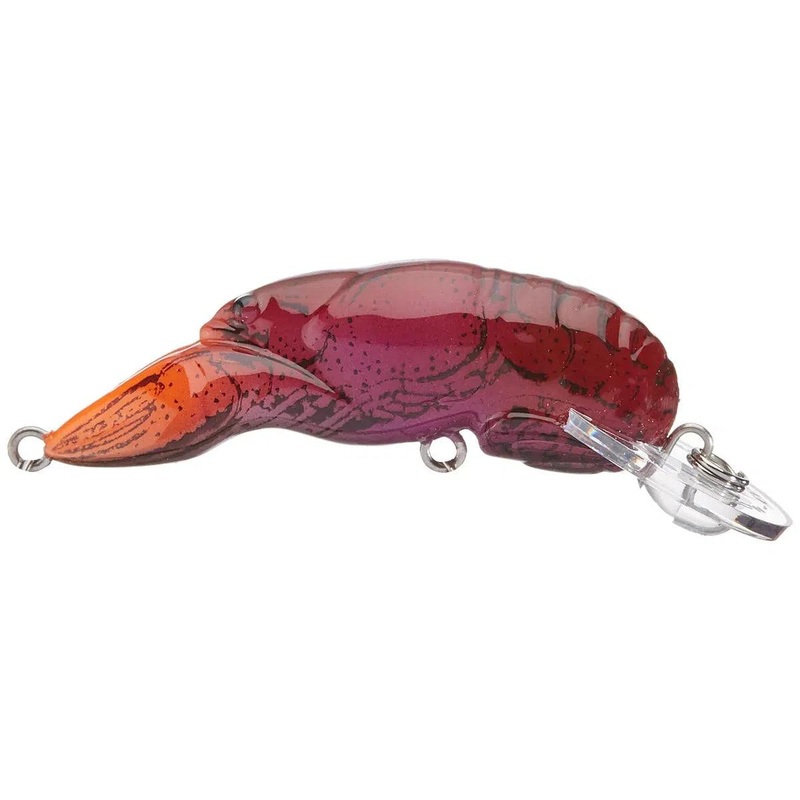 Rebel Teeny Wee Crawfish Crankbait Flaming Junebug
