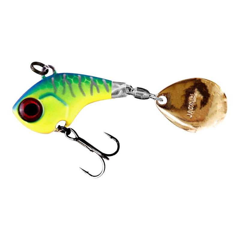 Jackall Deracoup Tail Spinner 1/2 oz Blueback Chartreuse