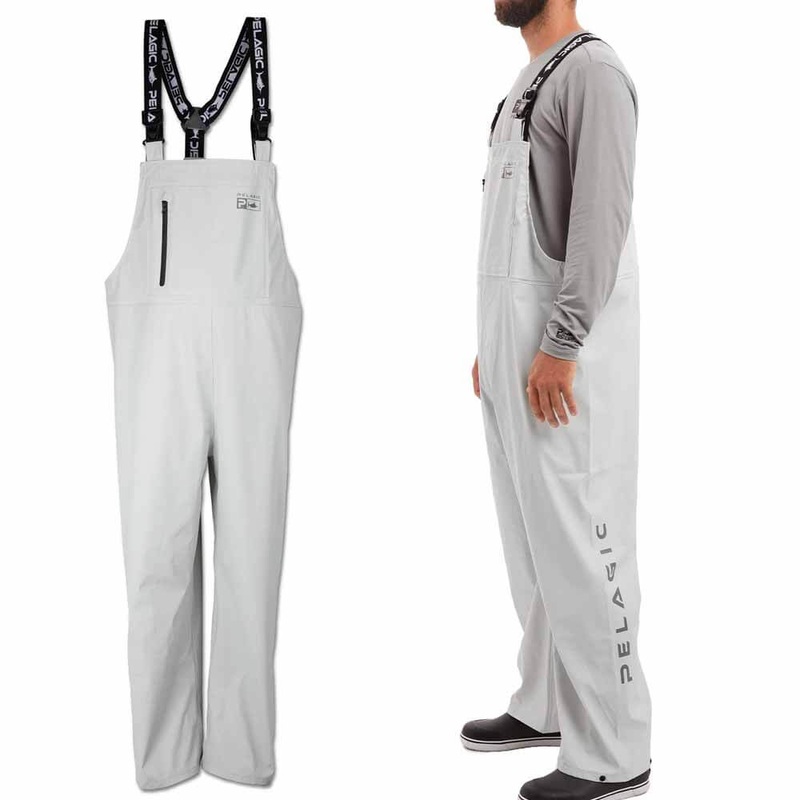 Pelagic Chubasco Rain Bib Light Grey LARGE