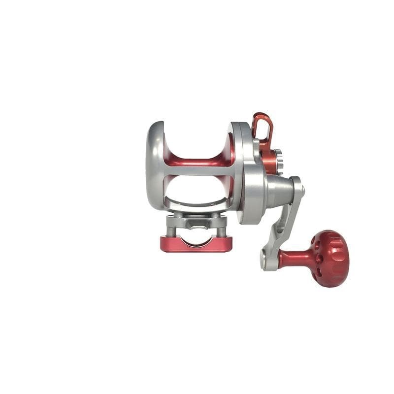 Seigler SG (Small Game) Conventional Lever Drag Reels Right Hand Smoke Red