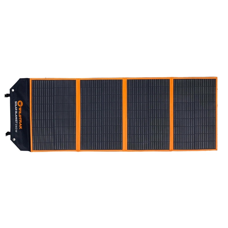Wildtrak Folding Solar Blanket 240W EFTE Coated with Stand