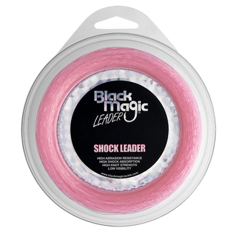 Black Magic Shock Leader 100LB/60M PINK