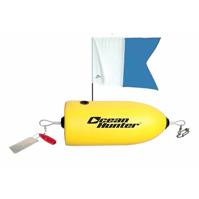 Ocean Hunter Hard Torpedo Foam Spearfishing Float Plus Flag FLOHTY