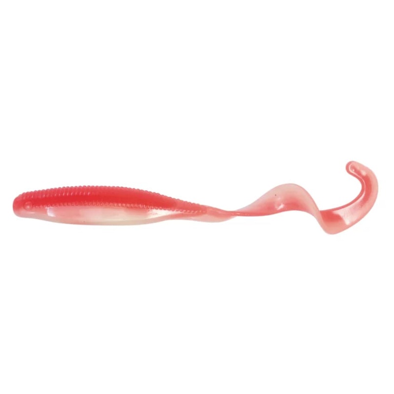 ZMan StreakZ Curly TailZ Soft Plastic Lure 7in Coconut Ice Glow