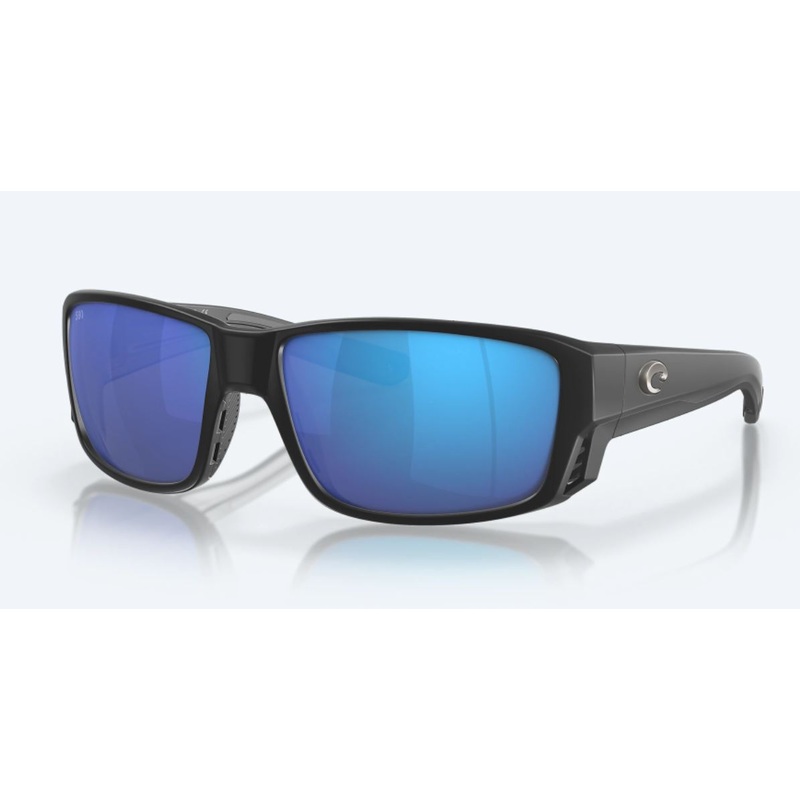 Costa del Mar Tuna Alley Pro Sunglasses Matte Black Blue Mirror 580G