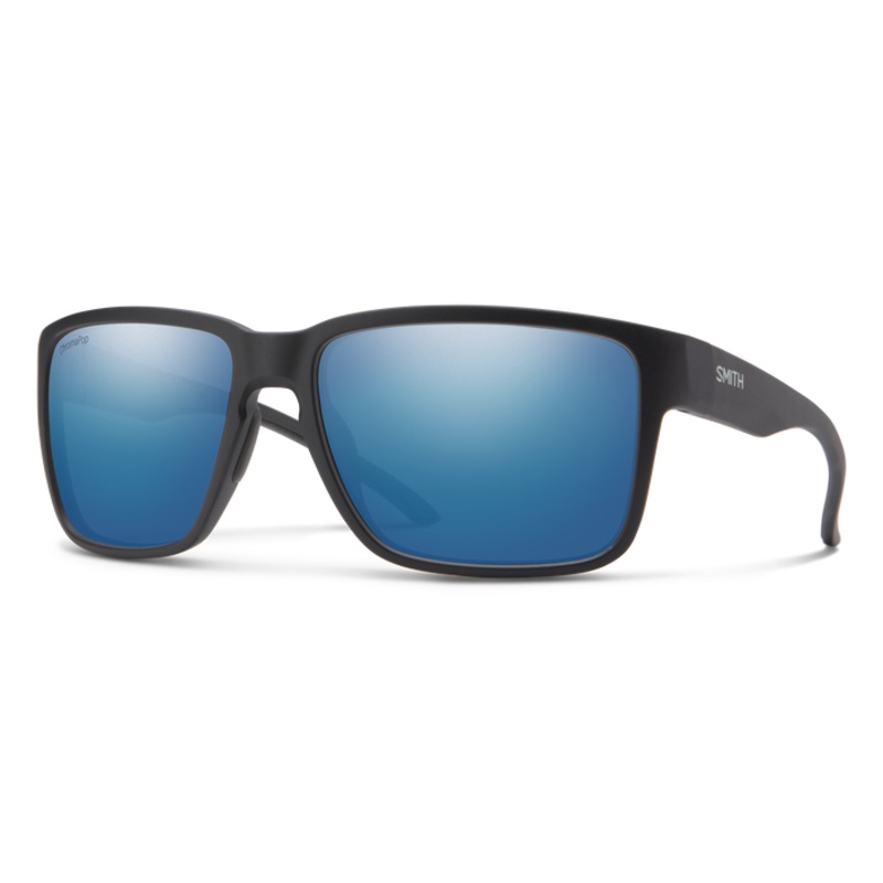 Smith Optics Emerge Matte Black Frame Performance Sunglasses Blue Mirror Poly