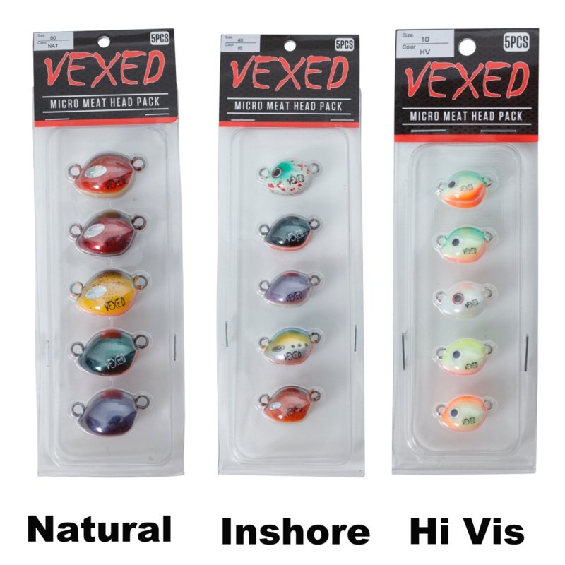 Vexed Micro Meat Spare Head 5-pack 3.5g Inshore