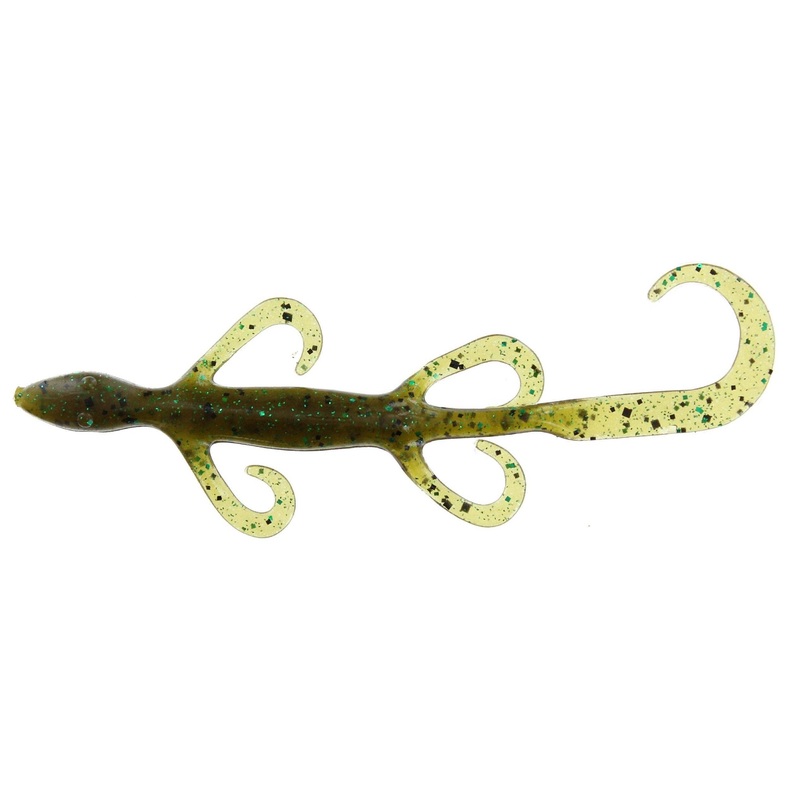 Zoom Lizard 6” Green Pumpkin Green 9Pk