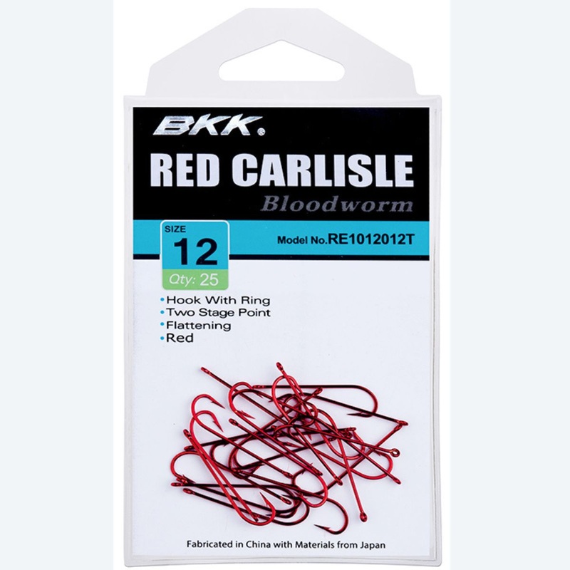 BKK Red Carlisle Bloodworm-R Hook Bulk 10
