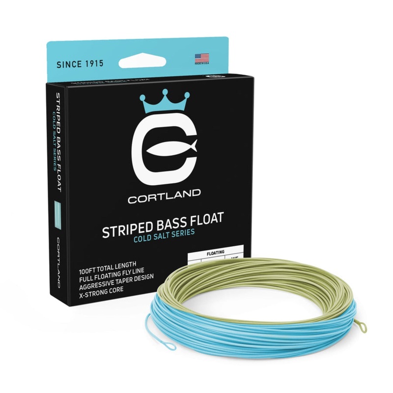 Cortland Cold Salt Striped Bass Float Fly Line Aqua Green/Sky Blue WF 8 F