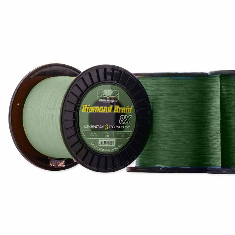 Diamond Braid 8X Generation III 300YDS Dark Green 10LB