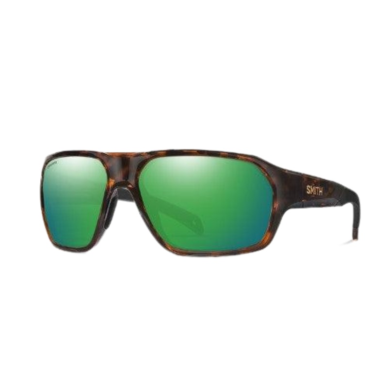 SMITH DECKBOSS Tortoise + ChromaPop Glass Polarized Green Mirror Lens 08663UI