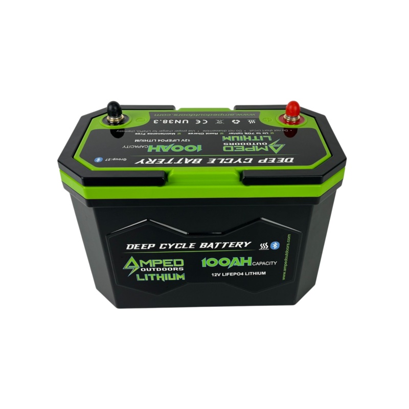 100Ah Lithium Battery (LiFePO4) 12.8V – Bluetooth – IP67 Waterproof – Heated 100Ah Battery