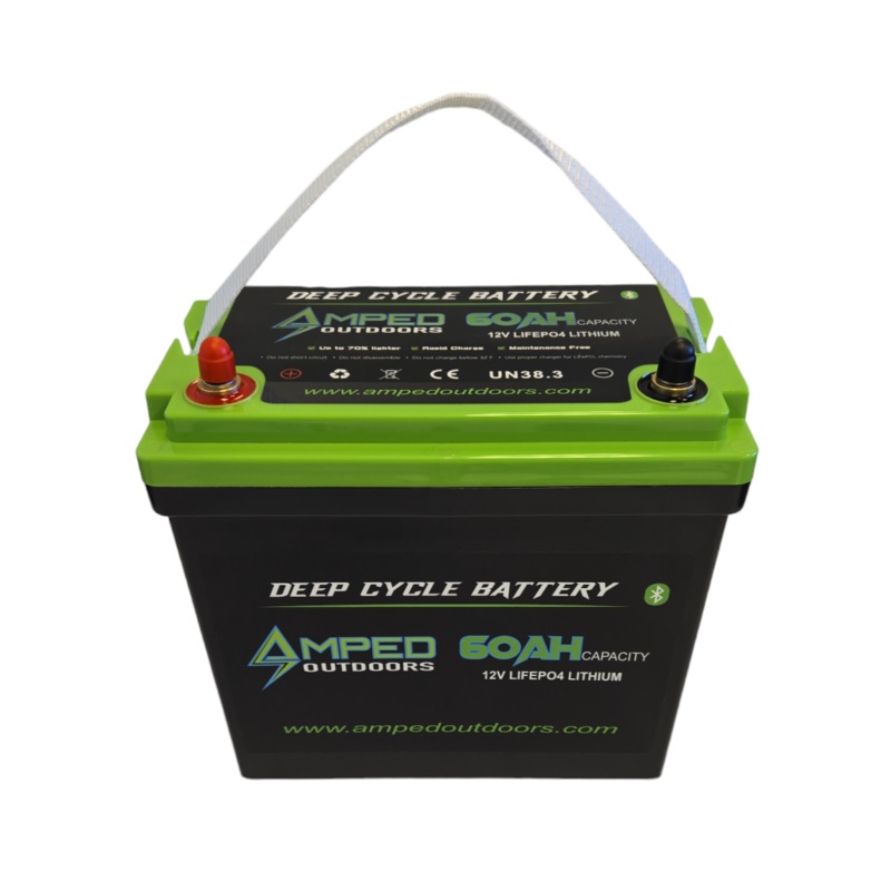 60Ah Lithium (LiFePO4) 12.8V Battery- Bluetooth – IP67 Waterproof – Kayak Edition