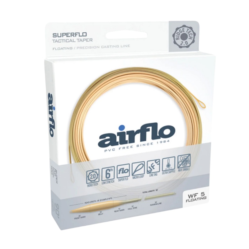 Airflo Superflo Ridge 2.0 Tactical Taper WF2F Bamboo / Watery Olive
