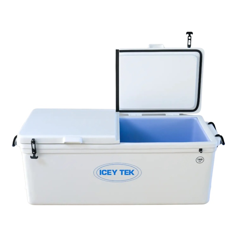 Icey Tek Split Lid Cooler 160 litre White