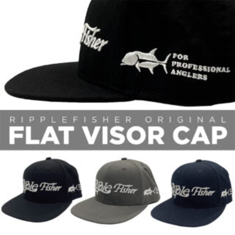 Ripple Fisher Flat Visor Cap Black