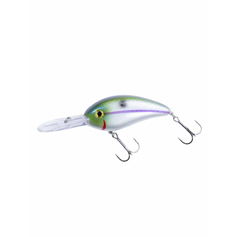 Bomber Model Fat Free Shad Hard Body Crankbait Lure 75mm Alabama Herring