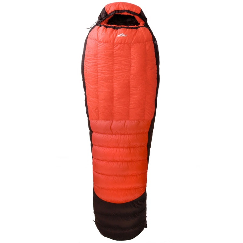 Mont Helium 450 Sleeping Bag Left Hand Zip ORANGE/BLACK