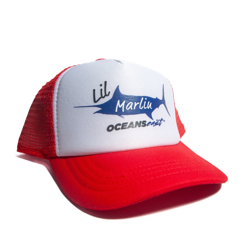 Oceans East Red & White “Lil” Marlin Hat-BIG