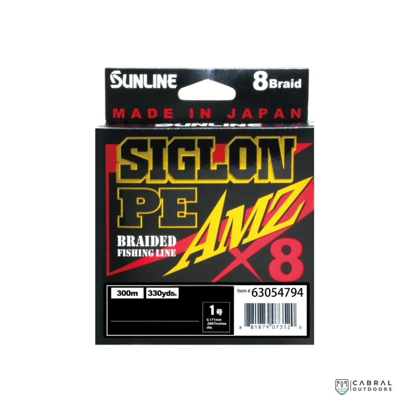 Sunline Siglon Braided Fishing Line PE AMZ X8  | 35lb-70lb | 300m Multi color 35lb