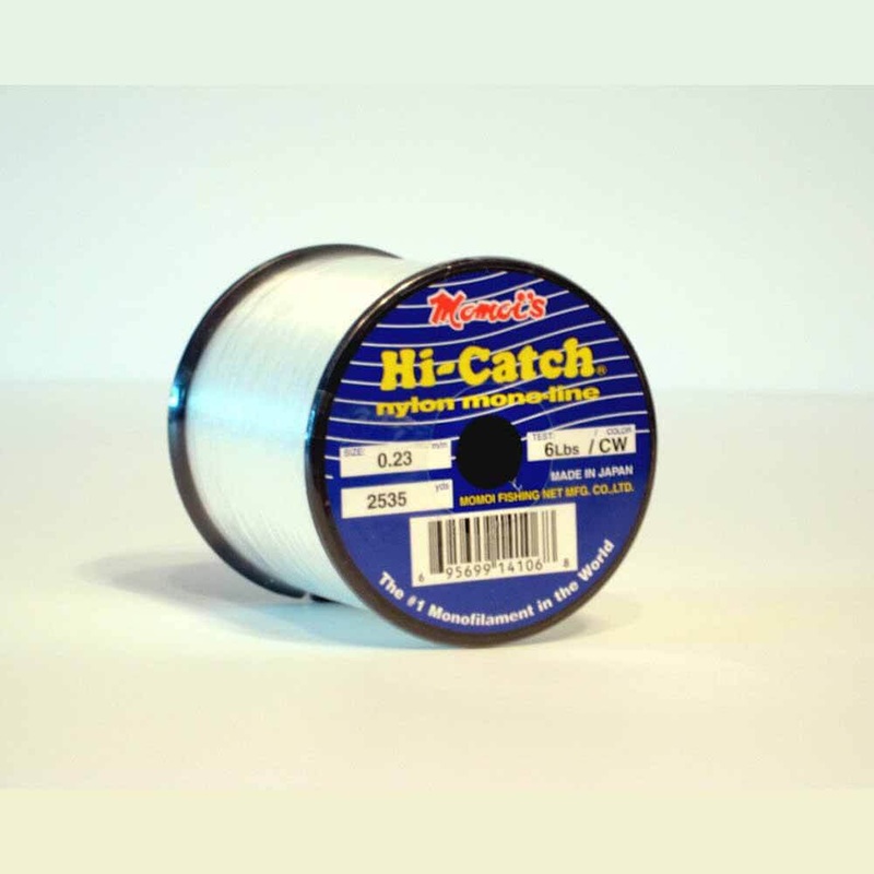 Momoi Clear White Hi-Catch Mono 1/4LB Fishing Line 10LB